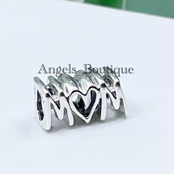 New Retired Pandora Mom Script Charm 797778 - Picture 3 of 5
